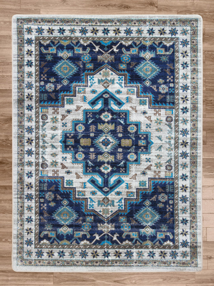 Dusk Blue Persian Rug • Coastal Compass Home Decor