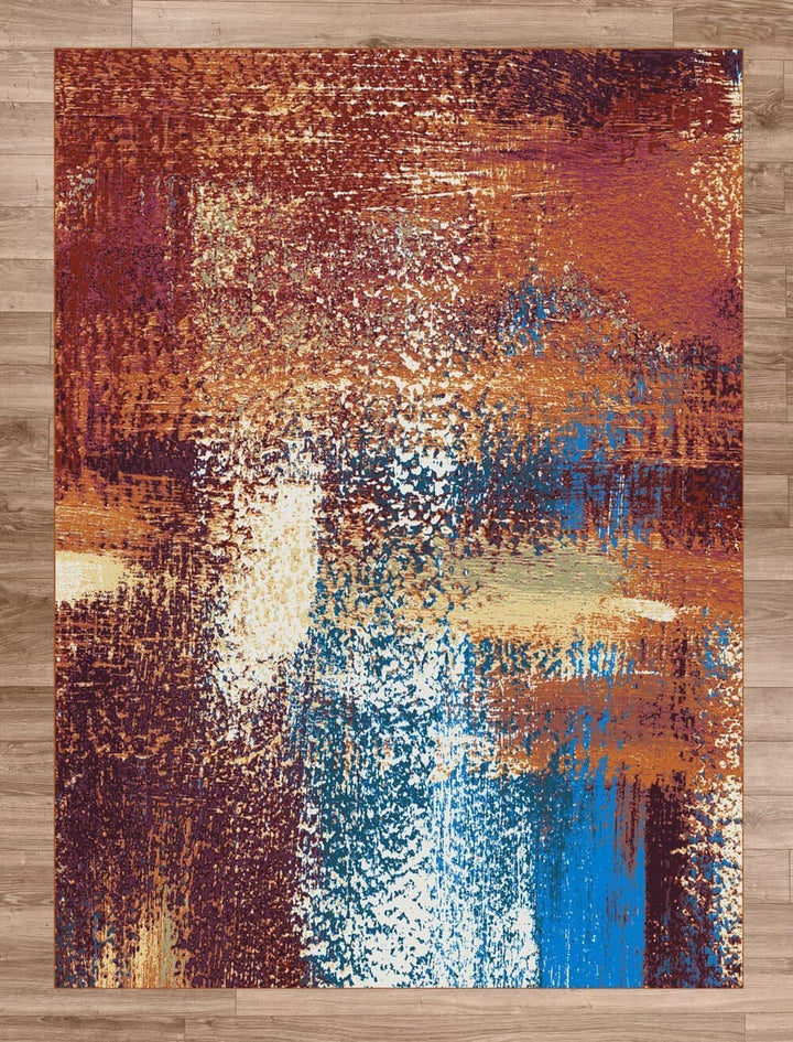 South Beach Spice Area Rug - Made in the USA - The Coastal Compass Home Decor