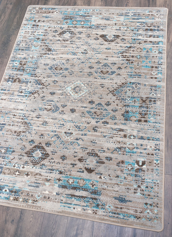 Redemption Distressed Blue Rug