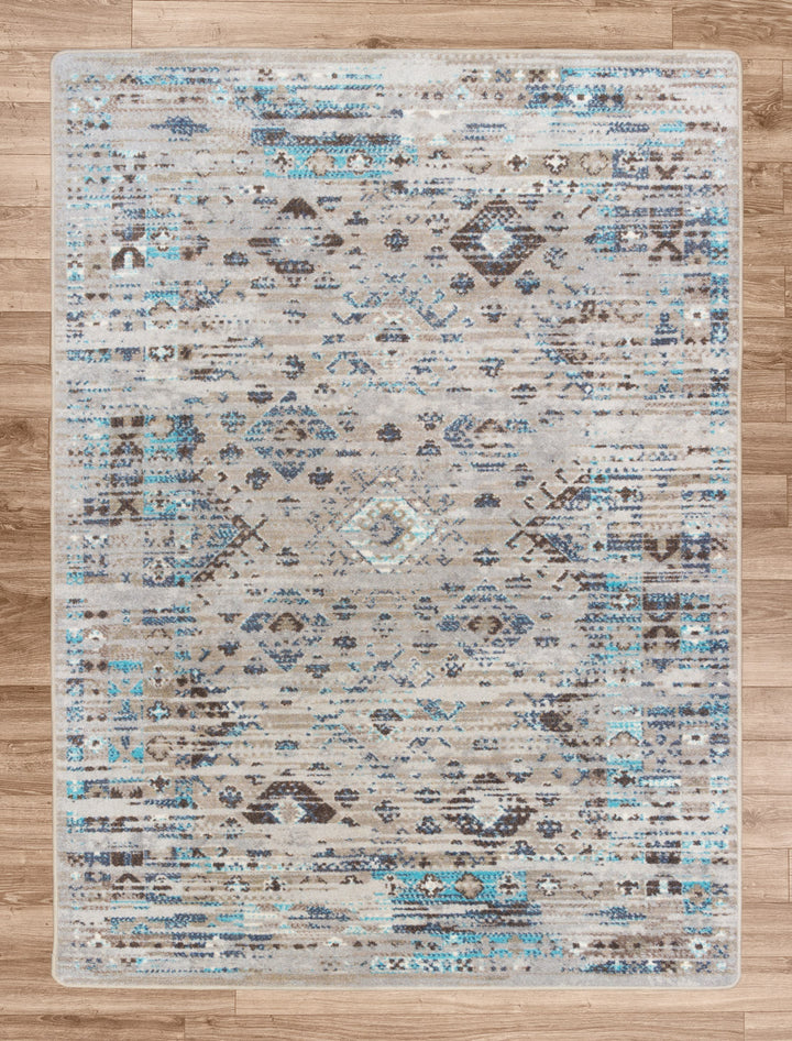 Redemption Distressed Blue Rug • Coastal Compass Home Decor