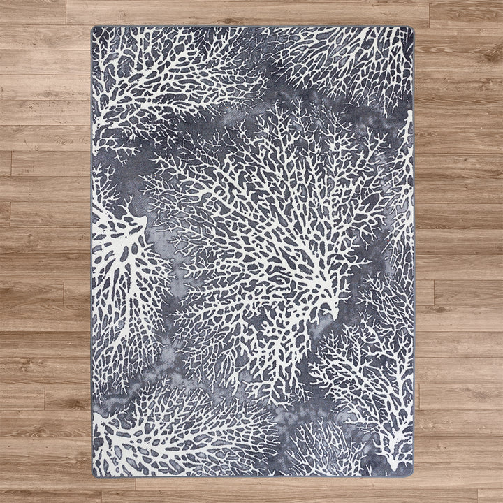 Daydream Storm Rug.Coastal Compass Home Decor