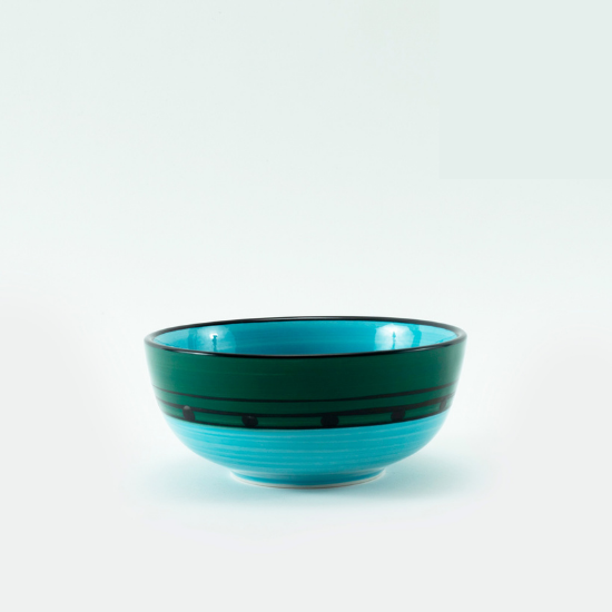 Blue/Green Carousel Dinnerware Set • Coastal Compass Home Decor