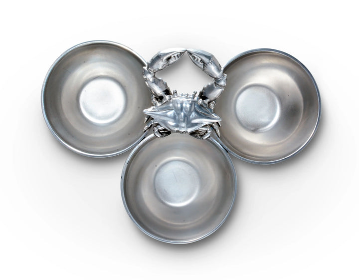 3 Bowl Crab Bowl | Coastal Compass Home Decor