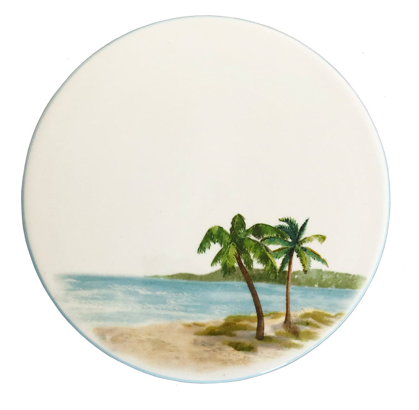 Palm Breeze Cheese Board | Coastal Compass Home Decor
