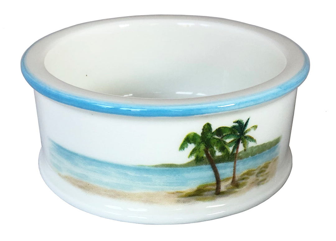 Palm Breeze Wine Bottle Coaster | Coastal Compass Home Decor