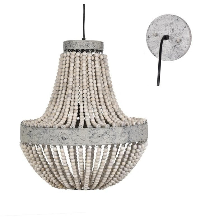 Andrea Metal Beaded Chandelier | Coastal Compass