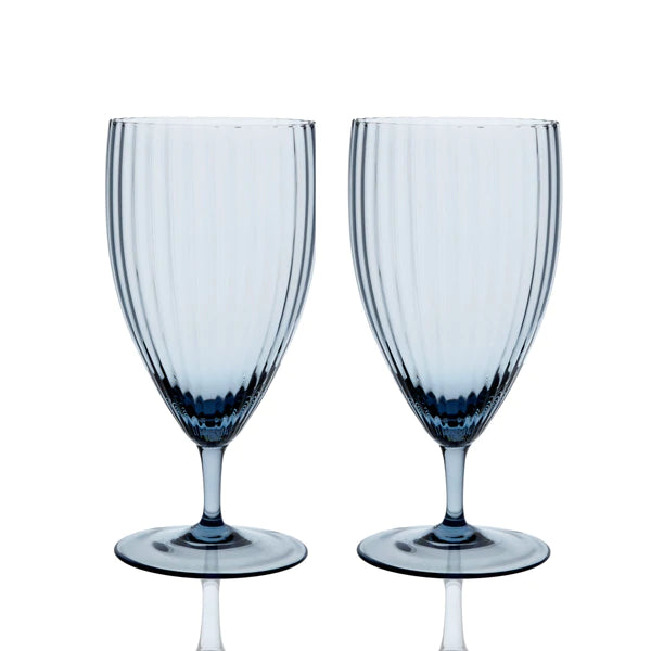 Bali Blue Everyday Glasses Set • Coastal Compass Home Decor