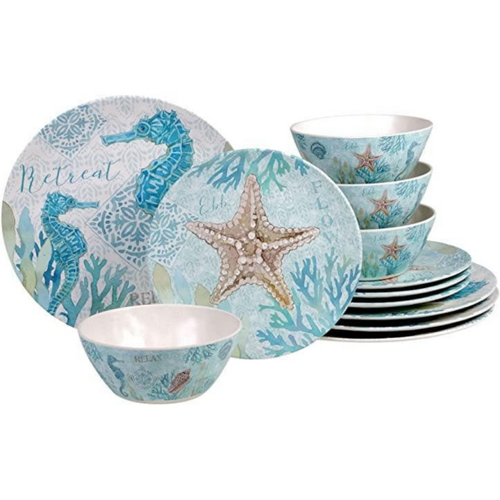 Beach Retreat Bamboo Dinnerware Set