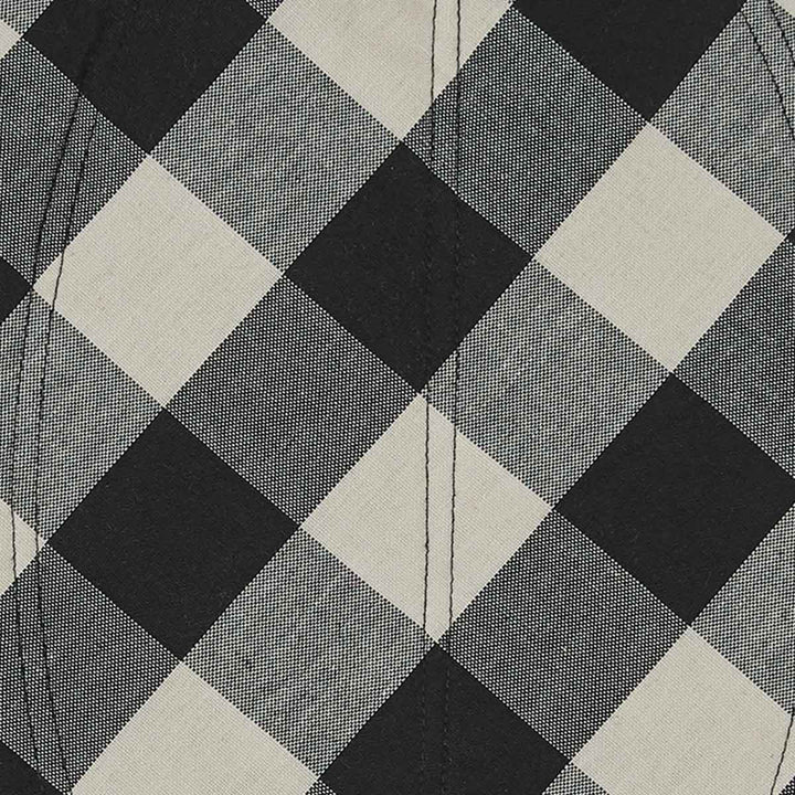 Black & Cream Check Pumpkin Placemats