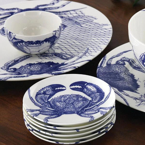 Blue Crabs Snack Bowl • Coastal Compass Home Decor  Edit alt text