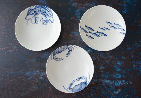 Blue Crabs Coupe Soup Bowl • Coastal Compass Home Decor