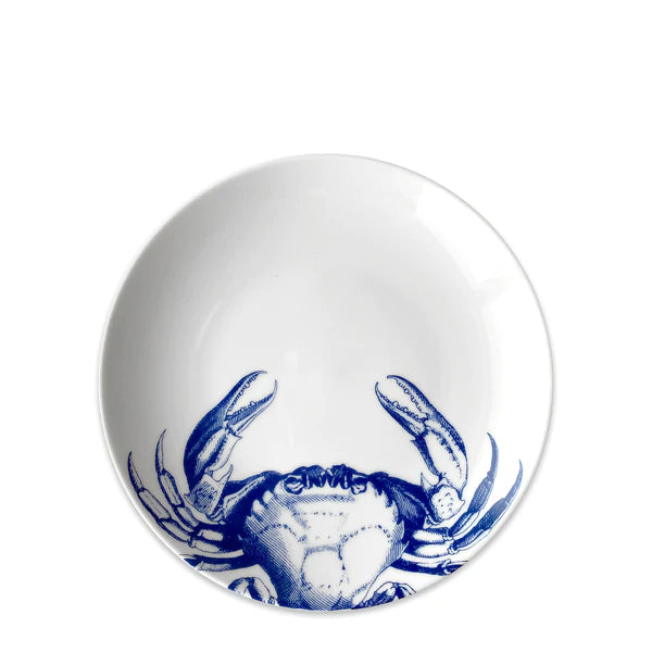 Blue Crabs Coupe Salad Plate • Coastal Compass Home Decor