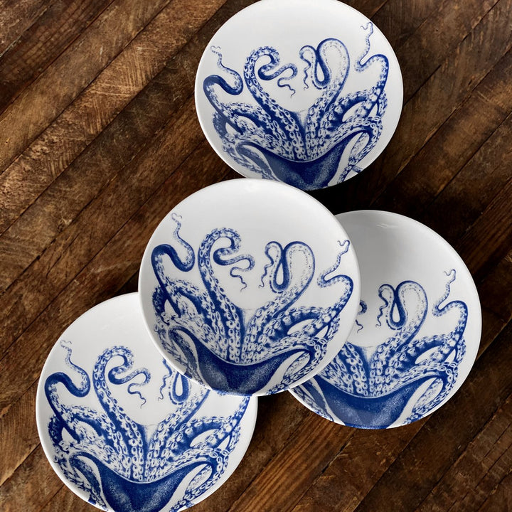 Blue Lucia Appetizer Plate | Coastal Compass Home Decor