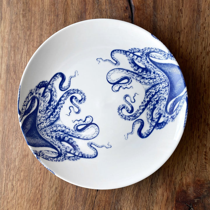 Blue Lucia Dinner Plate | Coastal Compass Home Decor