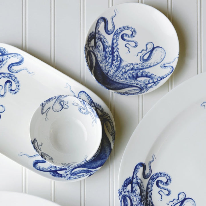 Blue Lucia Serve-ware Set | Coastal Compass Home Decor