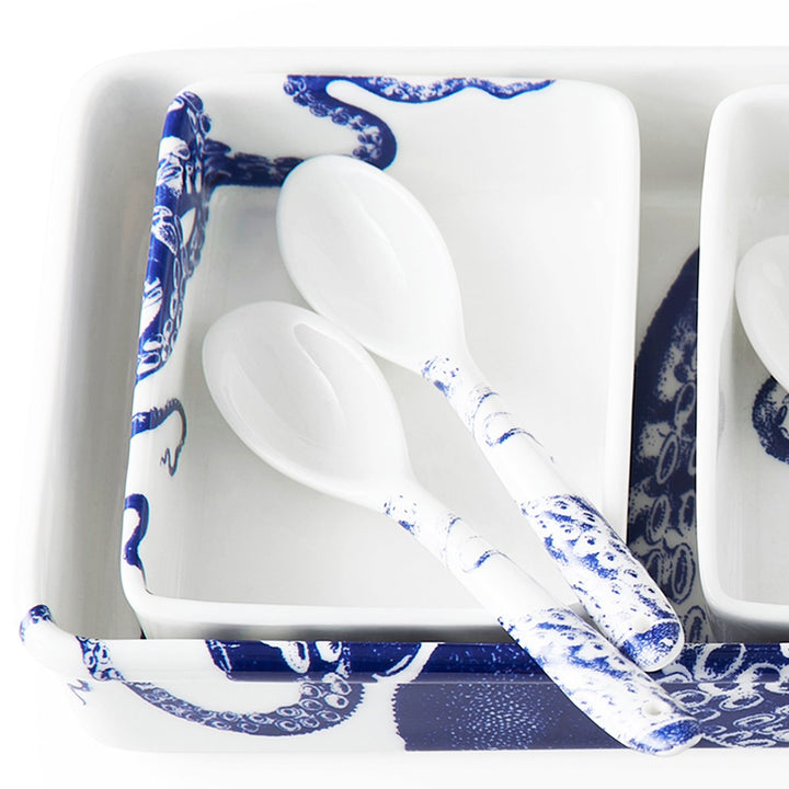 Blue Lucia Small Spoon - Set/6 | Coastal Compass