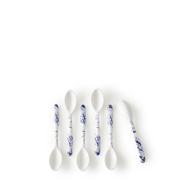 Blue Lucia Small Spoon - Set/6 - Coastal Compass Home Decor