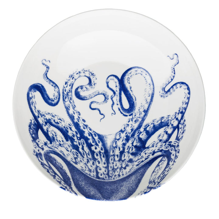 Blue Lucia Wide Serving Bowl | Coastal Compass