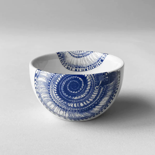 Blue Shell Snack Bowl • Coastal Compass Home Decor