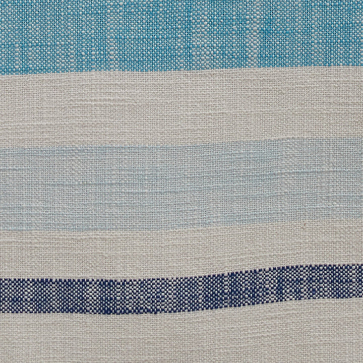 Blue Stripe Woven Table Runner • Coastal Compass Home Decor