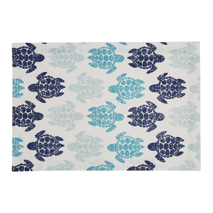 Blue Turtles Placemat Set • Coastal Compass Home Decor