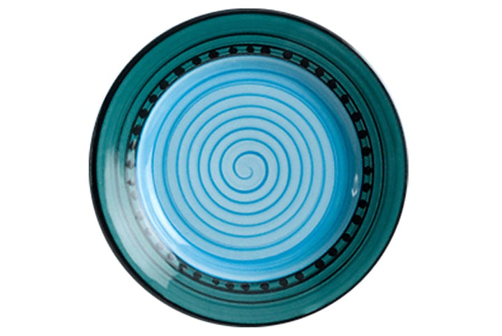 Blue/Green Carousel Dinnerware Set • Coastal Compass Home Decor