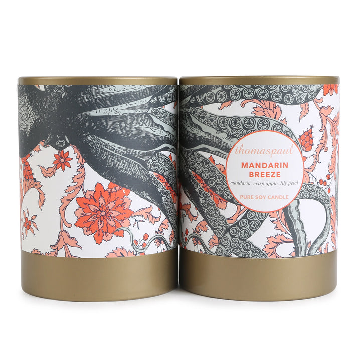 Octopus Vineyard Soy Candle • Coastal Compass Home Decor