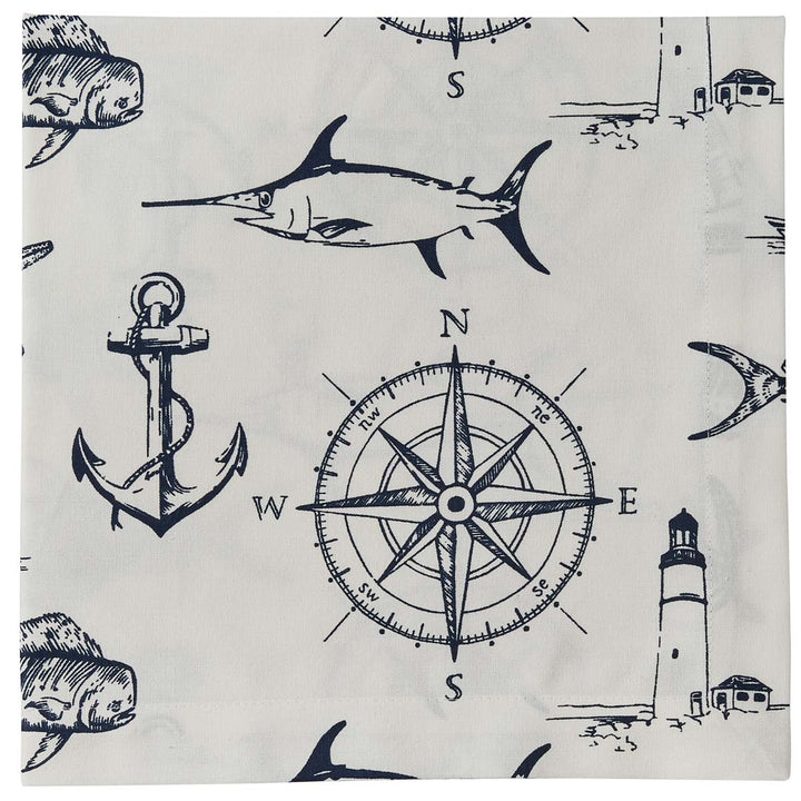 Captain's Quarters Napkin Natural • Coastal Compass Home Decor