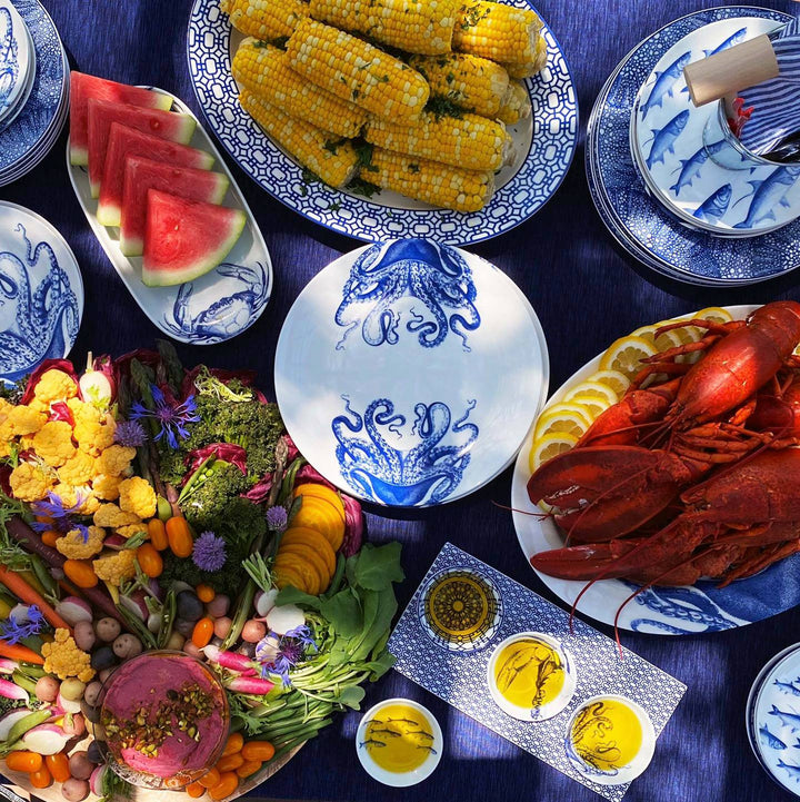 Blue Crab Coupe Dinner Plate