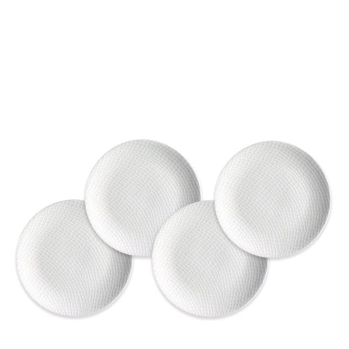 Catch White Appetizer Plate - Coastal Compass Home Decor