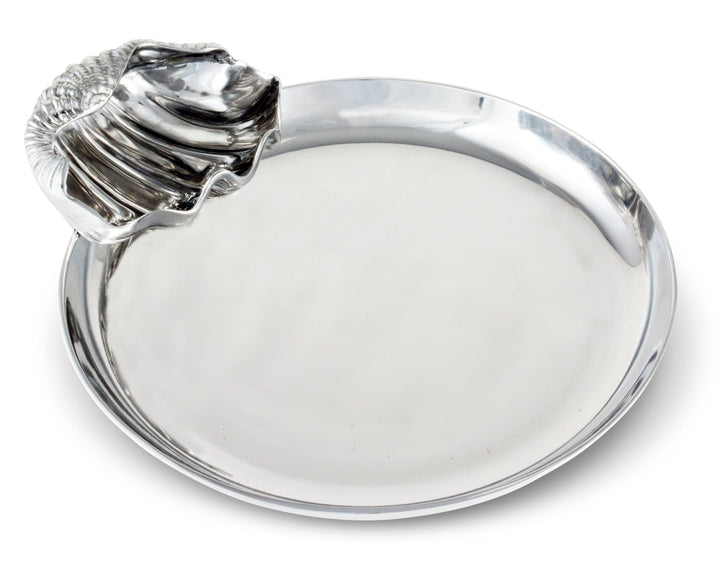 Chip & Dip Clam Shell Server - Coastal Compass Home Decor