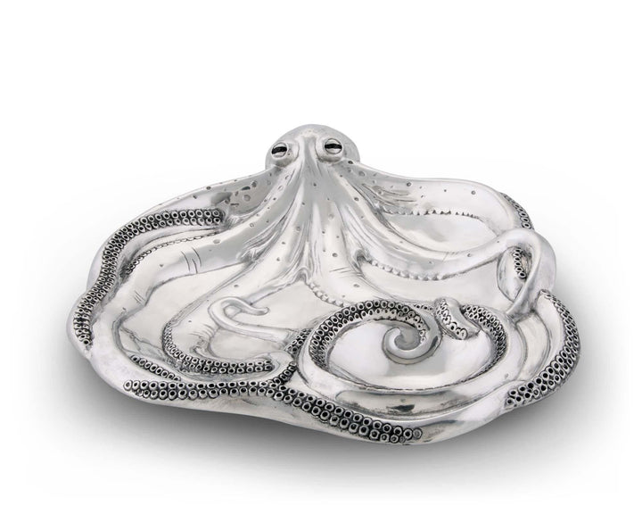 Chip & Dip Octopus Tray - Coastal Compass Home Decor