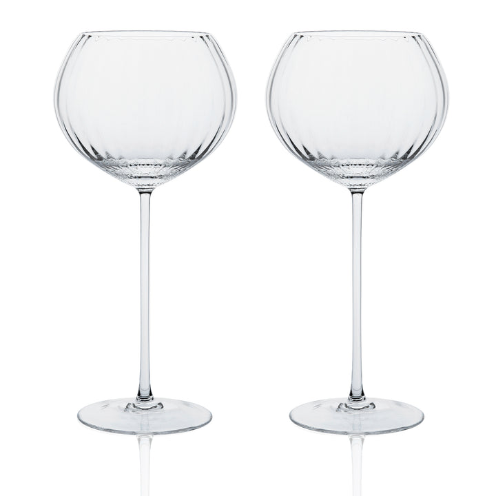 Costa Clear Red Wine Glasses Set/2 • Coastal Compass Home Decor