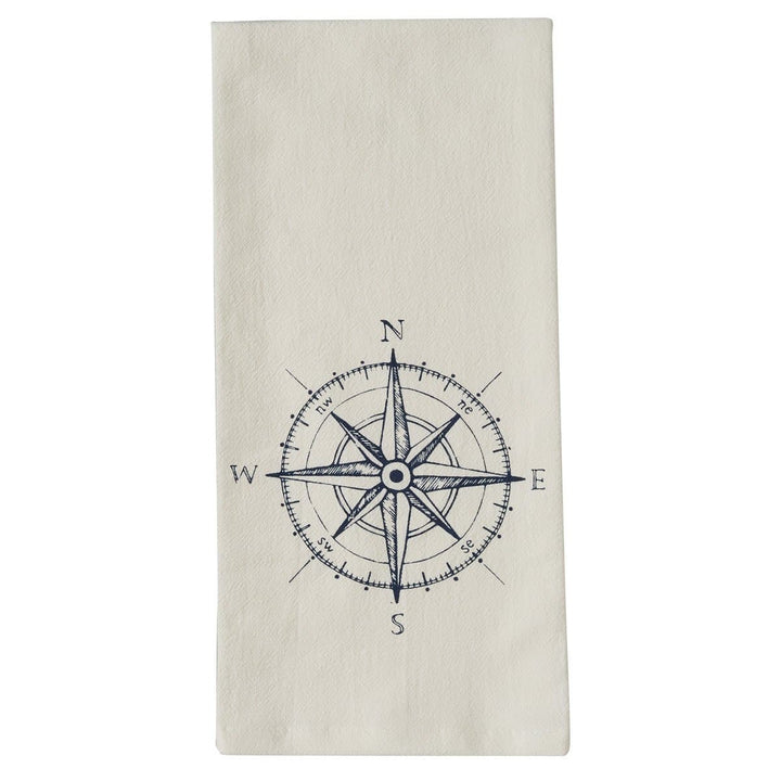 Navy Compass Dishtowel - Set of 3 | Coastal Compass
