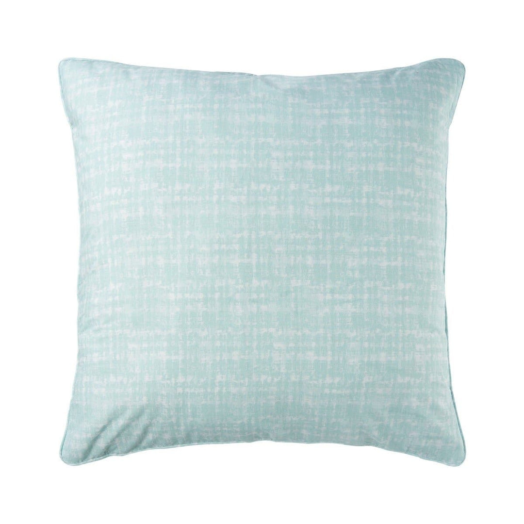 Cordelia Aqua Euro Sham | Coastal Compass Home Decor