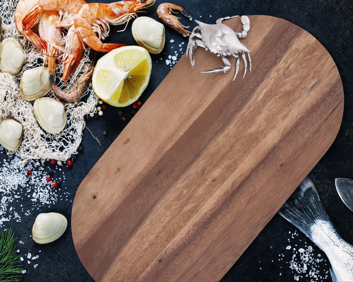 Silver Crab Serving / Cutting Board - The Coastal Compass Home Decor