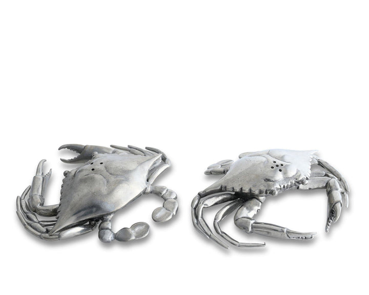Crab Pewter Salt & Pepper Shaker Set - Coastal Compass Home Decor