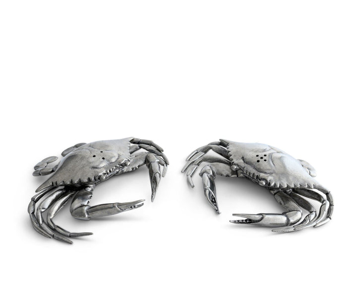 Crab Pewter Salt & Pepper Shaker Set - Coastal Compass Home Decor