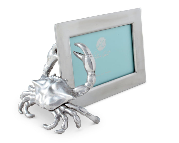 Aluminum Crab Picture Frame - Coastal Compass Home Decor