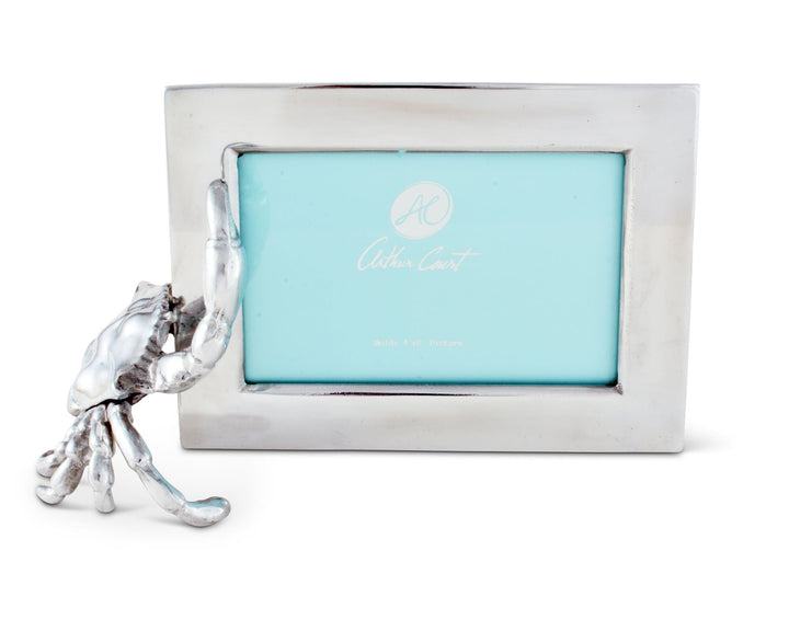 Aluminum Crab Picture Frame - Coastal Compass Home Decor