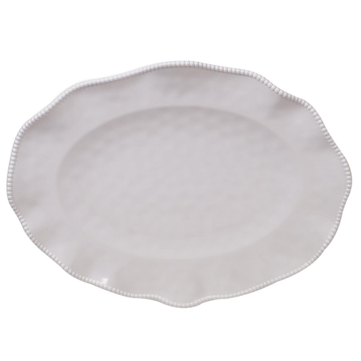 Tide Cream Oval Platter • Coastal Compass Home Decor