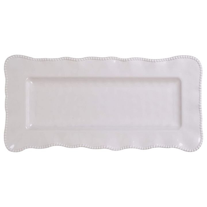 Tide Cream Rectangular Platter • Coastal Compass Home Decor