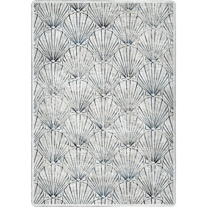 Deco Shells Rug.Coastal Compass Home Decor