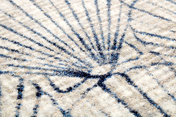 Deco Shells Rug.Coastal Compass Home Decor