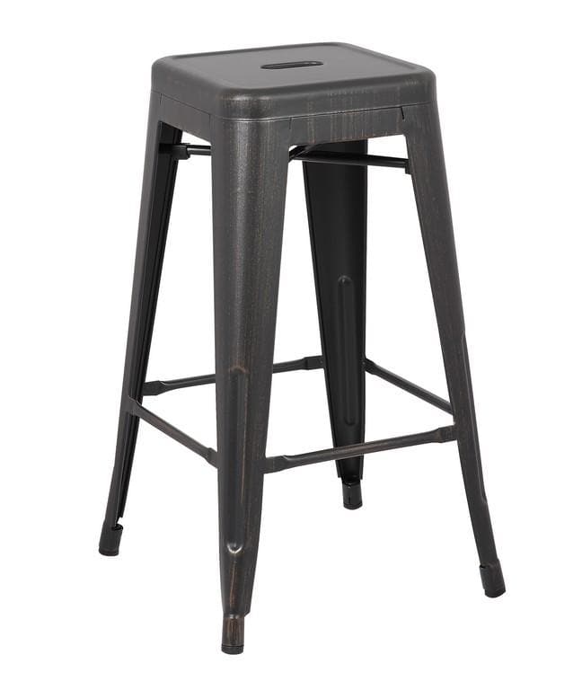 Distressed metal online stools