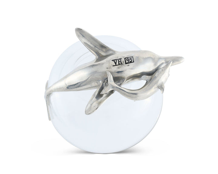 Dolphin Glass Dipping Bowl - Coastal Compass Home Decor