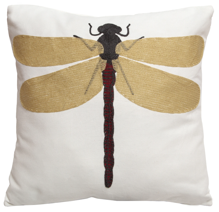Dragonfly Accent Pillow | Coastal Compass