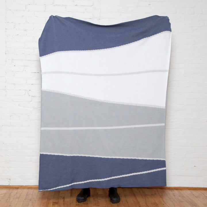 Eco Seaside Escape Throw Blanket • Coastal Compass Home Decor