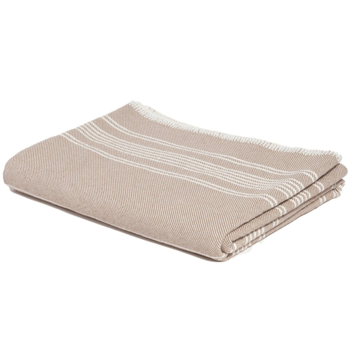 Eco Woven Stripe Throw Blanket Autumn • Coastal Compass Home Decor
