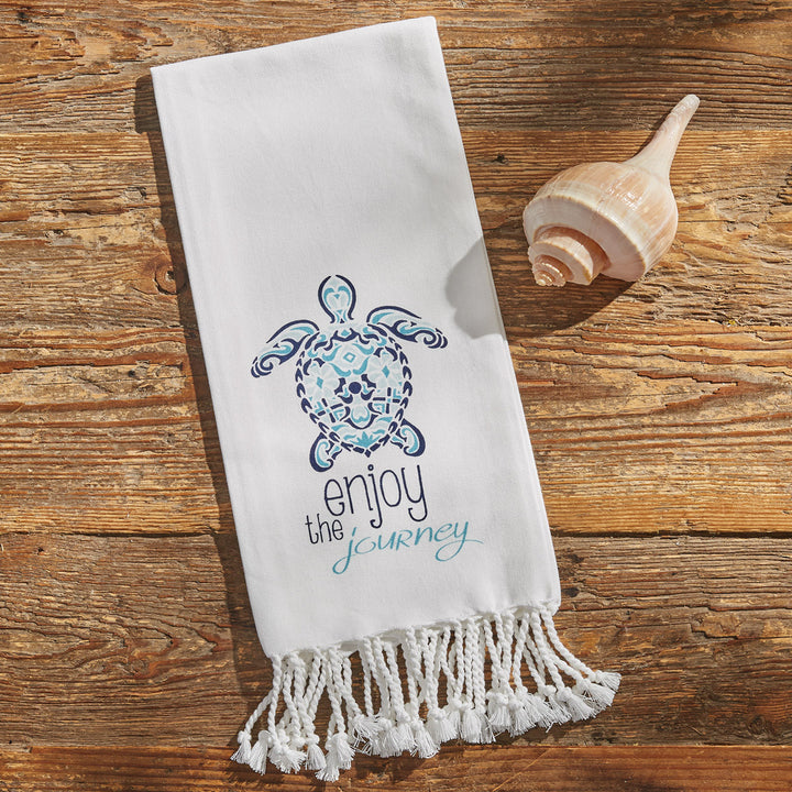 Enjoy the Journey Turtle Dishtowel